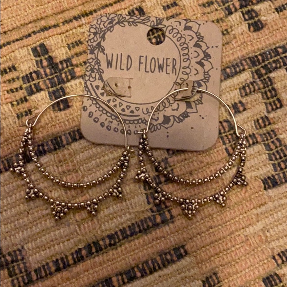 Antique gold tone earrings